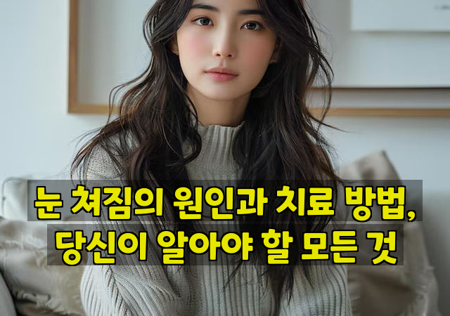 눈 쳐짐의 원인과 치료 방법, 당신이 알아야 할 모든 것